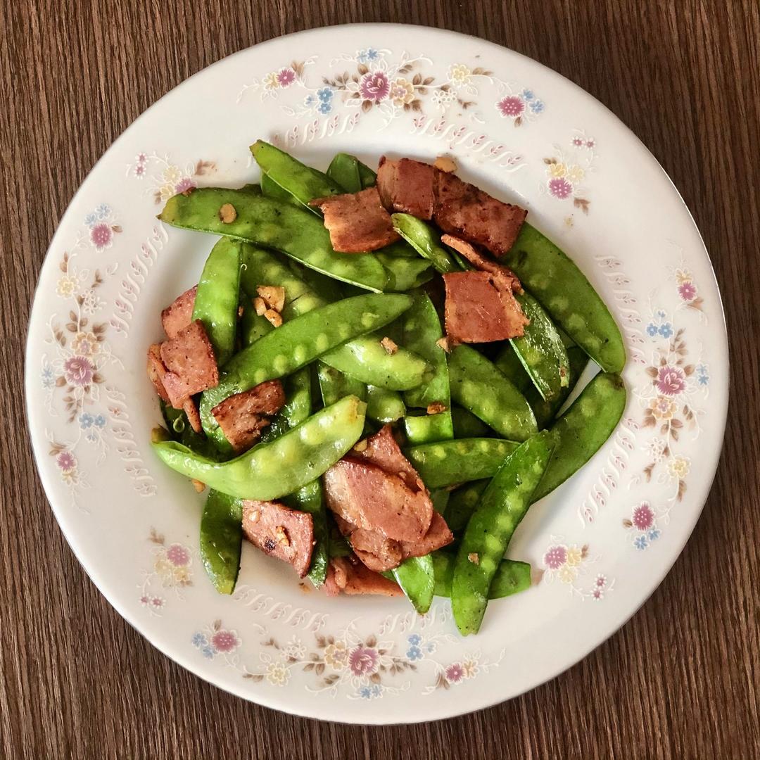 培根炒荷兰豆