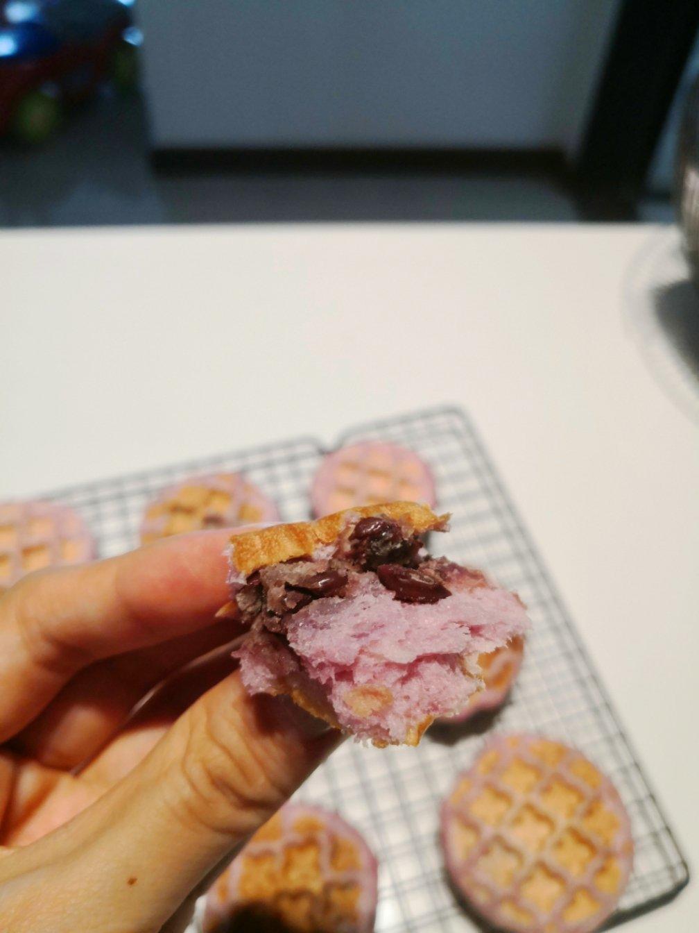 紫薯香芋华夫饼