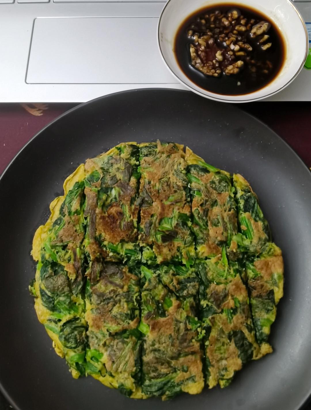 菠菜鸡蛋小方