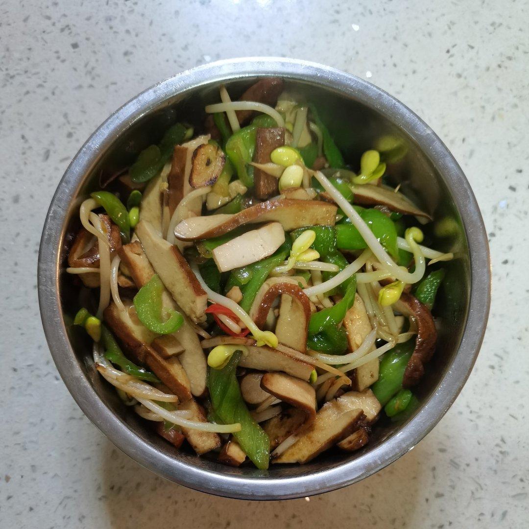 豆干炒豆芽家常小菜