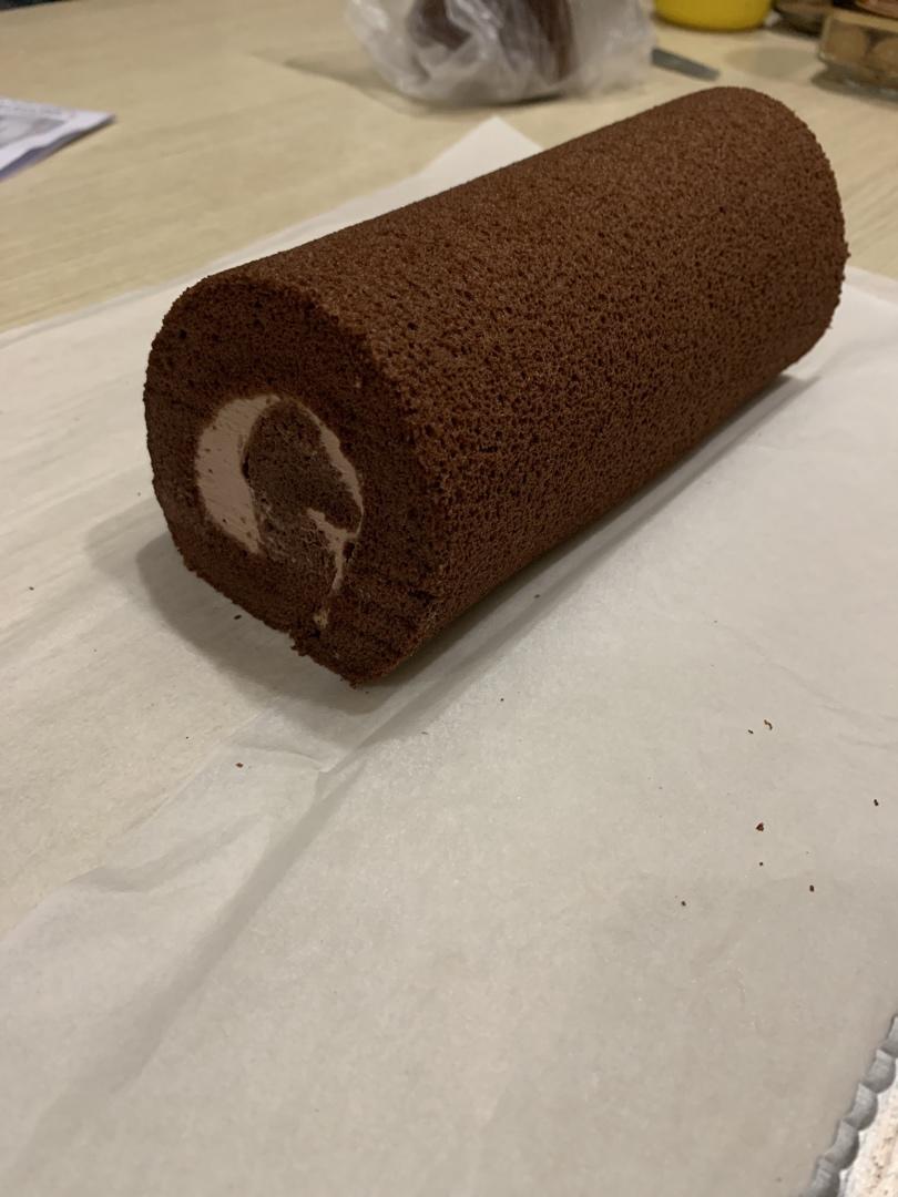 可可蛋糕卷(不消泡超浓郁巧克力口感)
