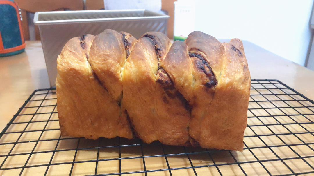 #不揉面系列#超级柔软的汤种全麦肉松吐司