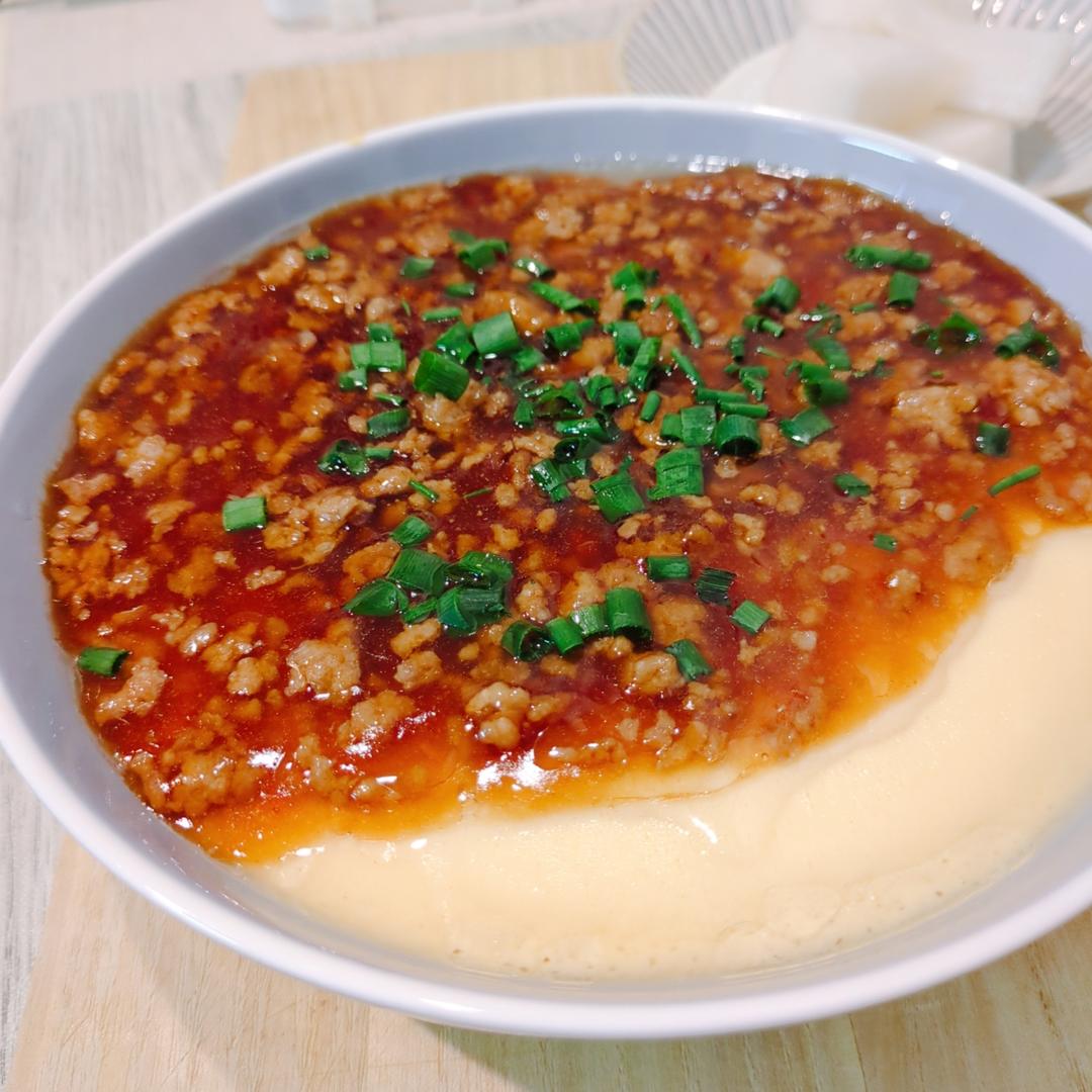 比布丁还要嫩！巨好吃又营养的肉末水蒸蛋