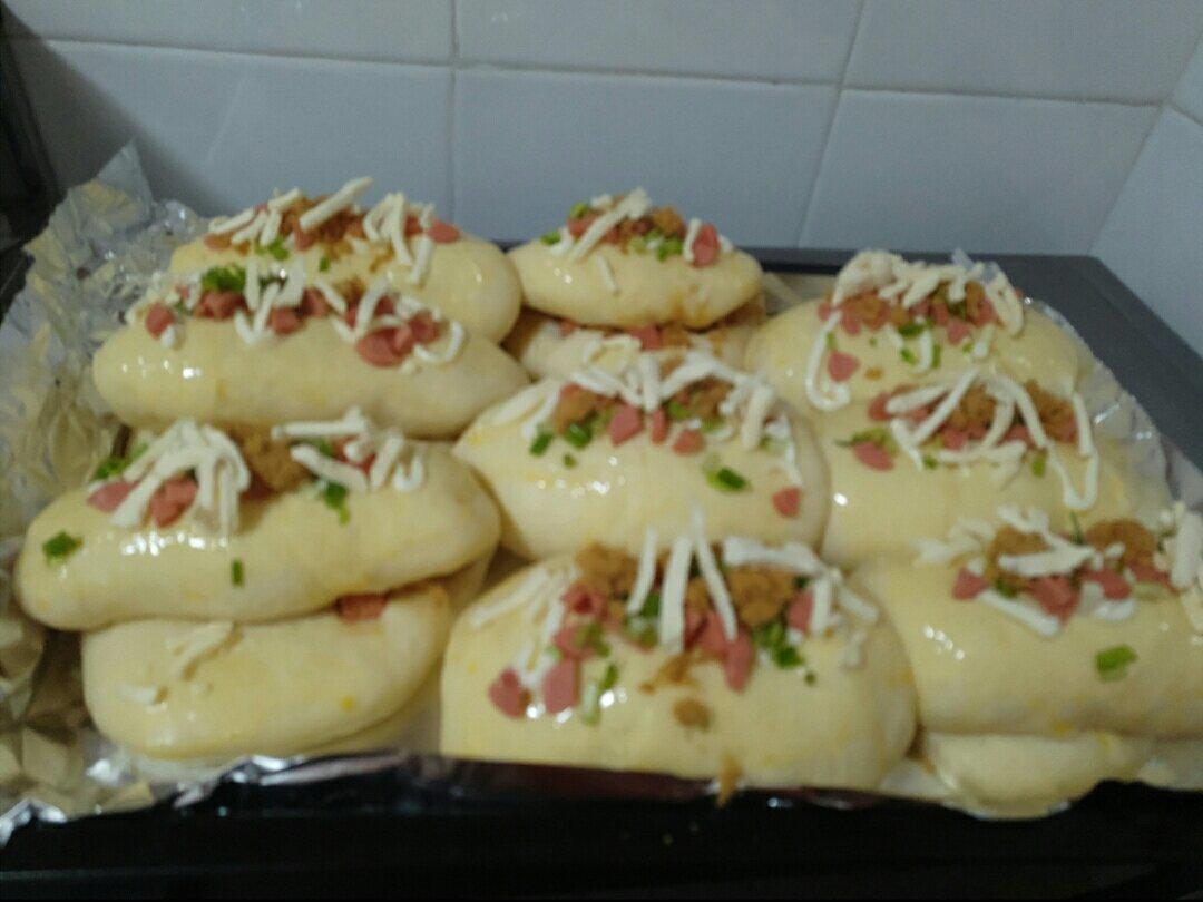 香葱火腿肉松面包