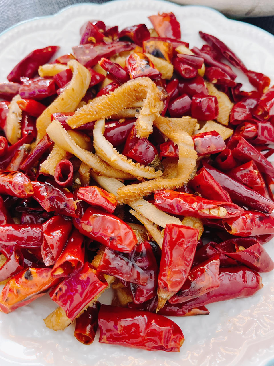 🌶香辣脆嫩的爆椒羊肚💥红红火火过大年‼️