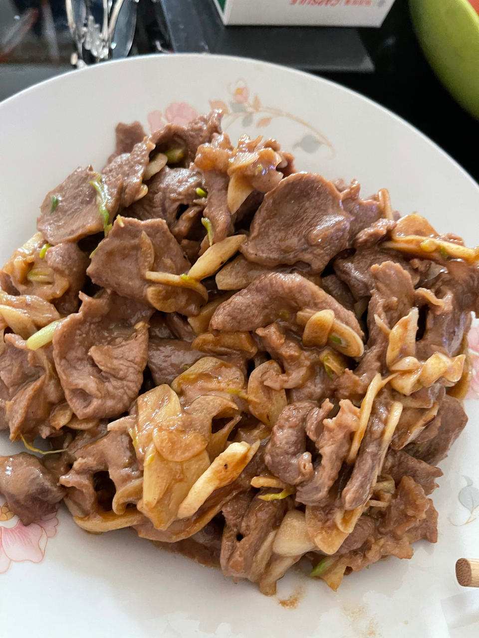 蒜爆羊肉