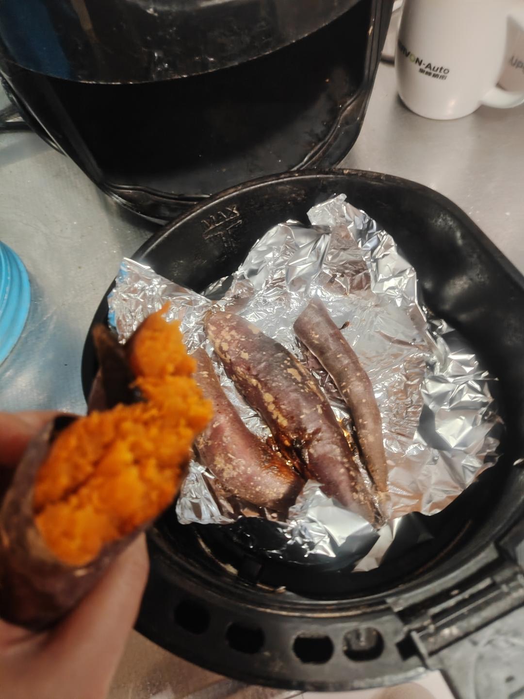 空气炸锅烤红薯(超级简单)