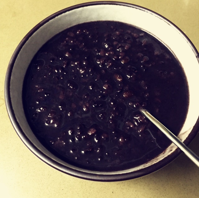 养生黑米粥
