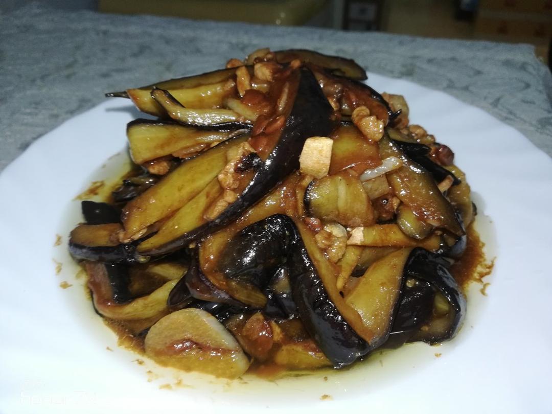 红烧肉沫茄子
