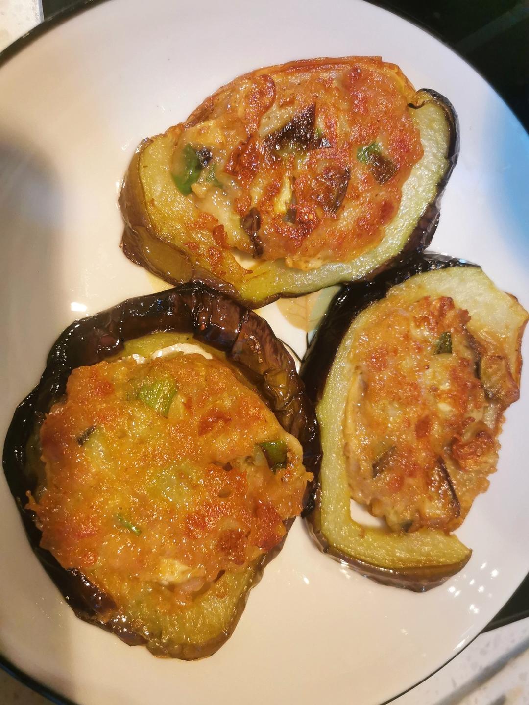 不一样的网红肉沫茄子饼