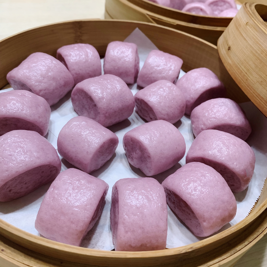 奶香紫薯馒头（一次发酵）