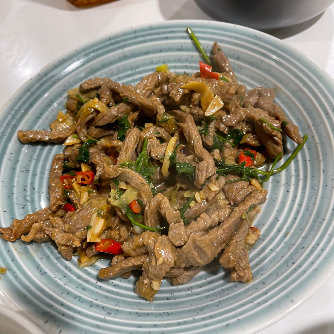 🔥家庭版「爆炒牛肉丝」😋超级下饭菜‼️