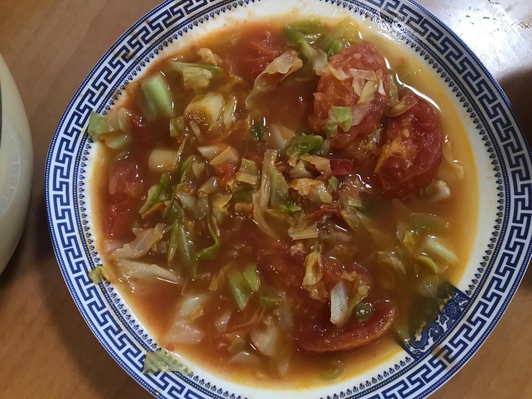 番茄圆白菜（包菜）丝