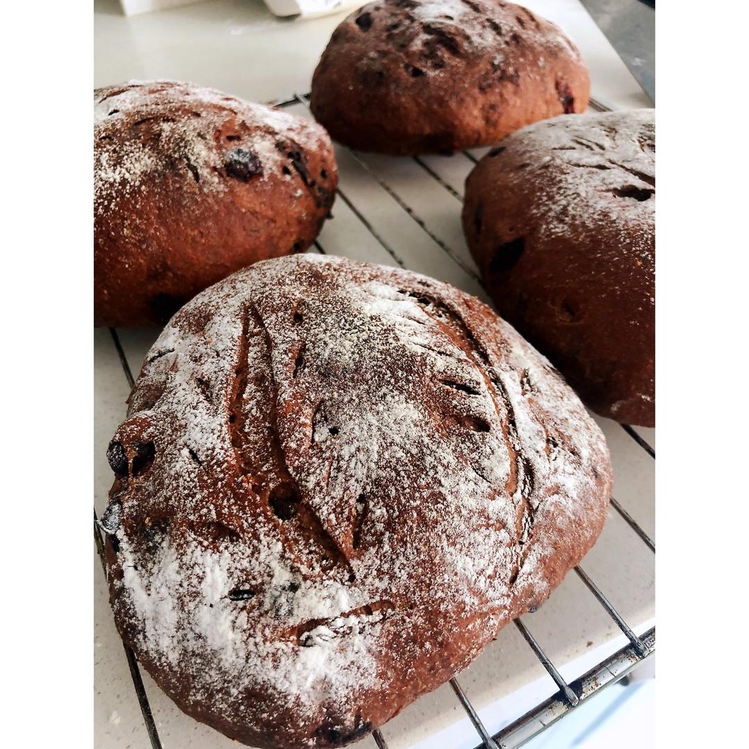 巧克力蔓越莓软欧