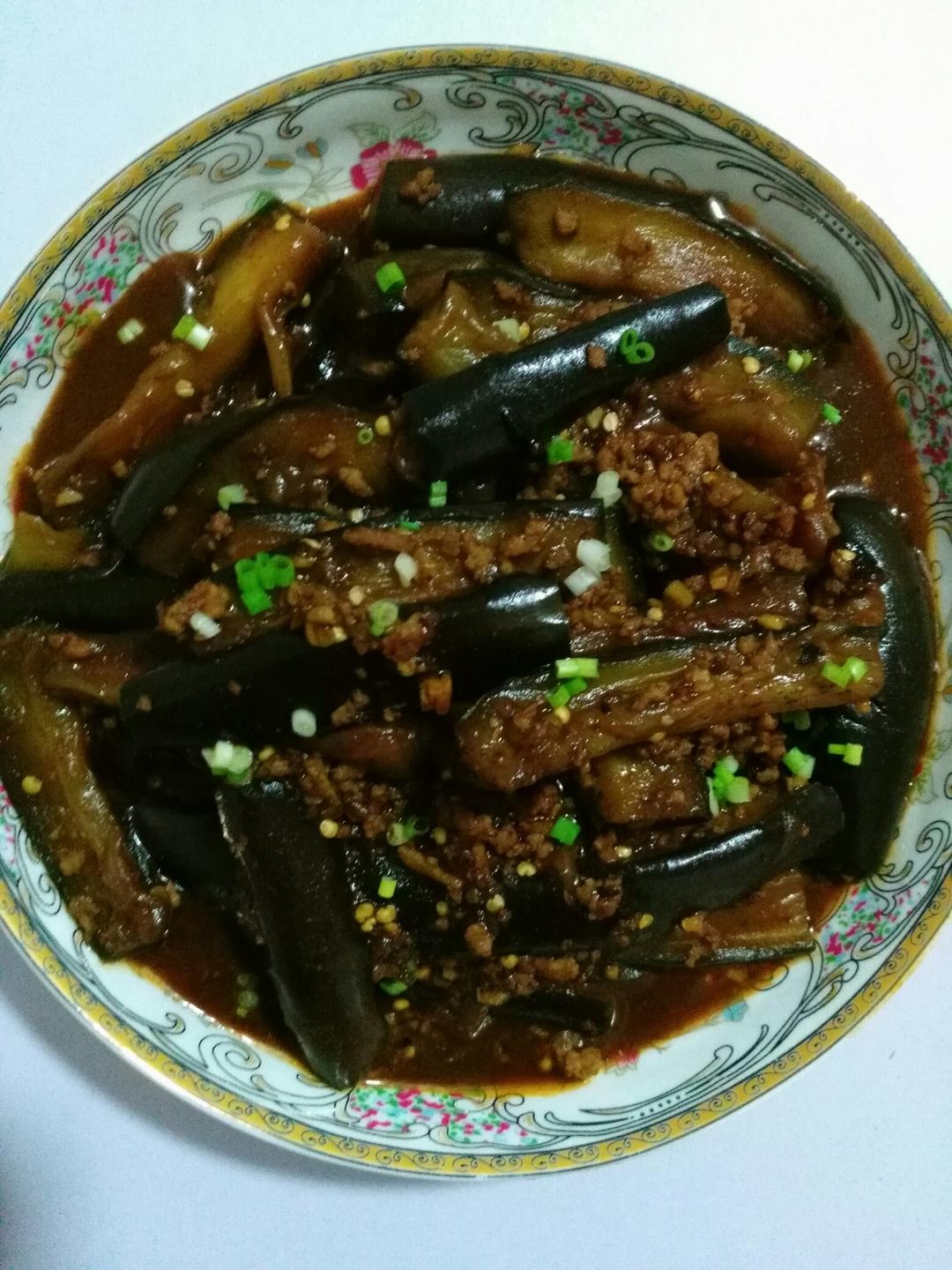 红烧肉沫茄子