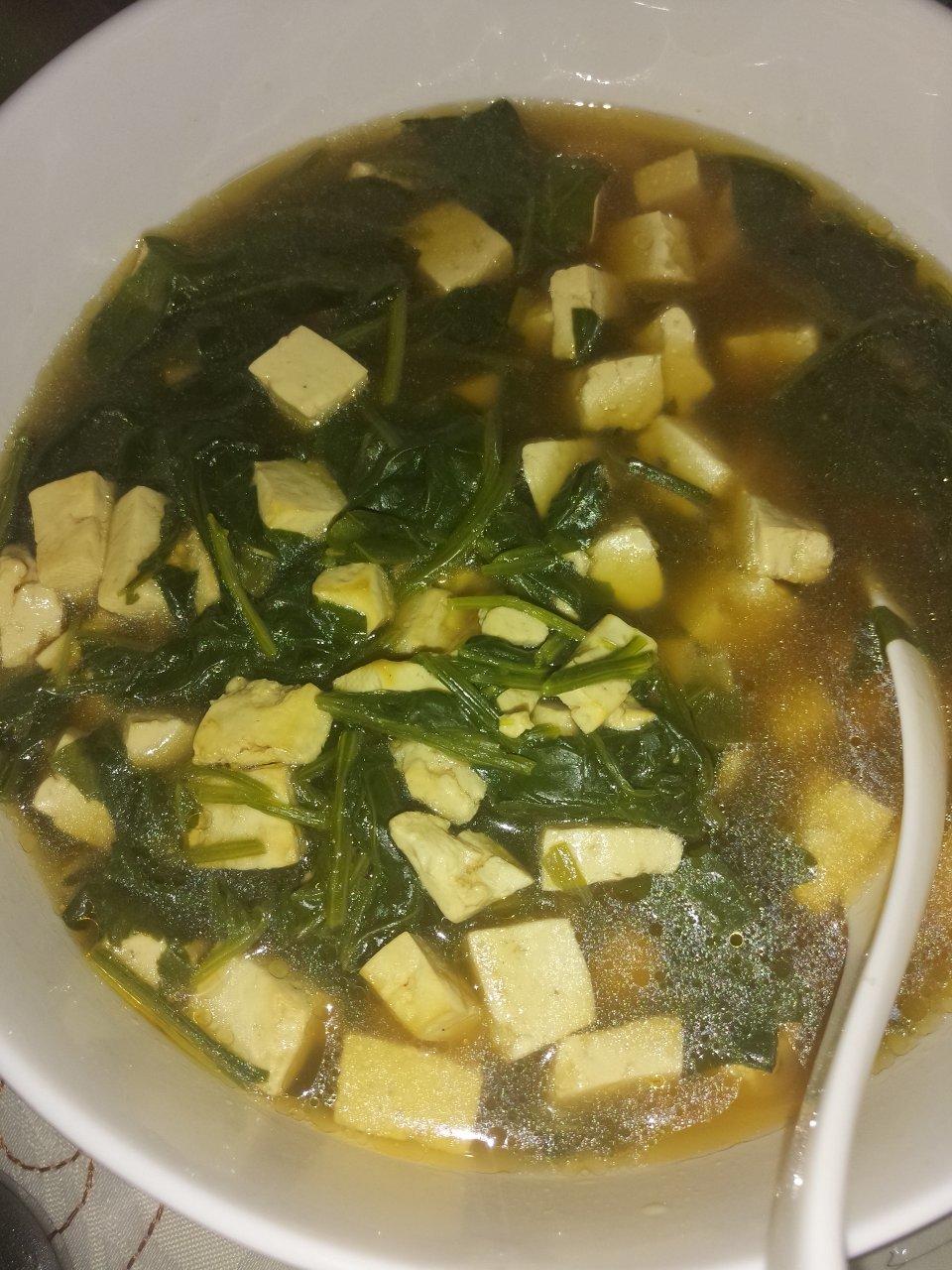 菠菜炖豆腐