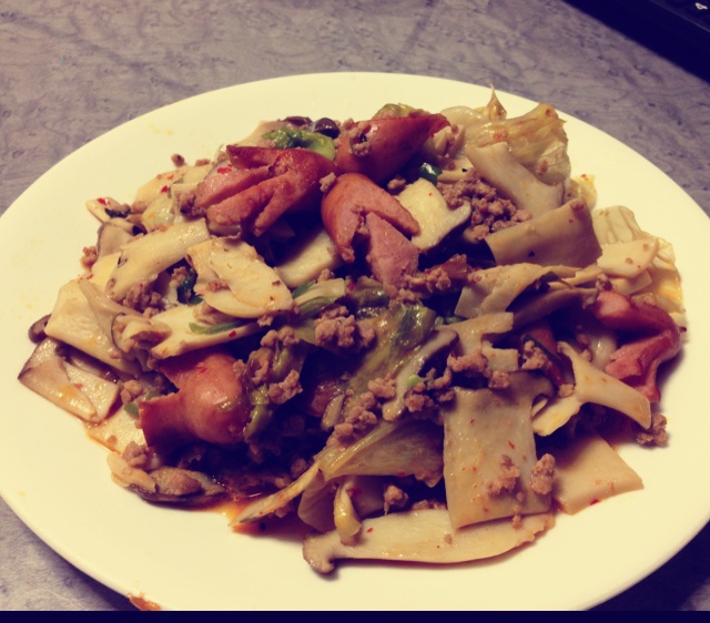 杏鲍菇炒肉片