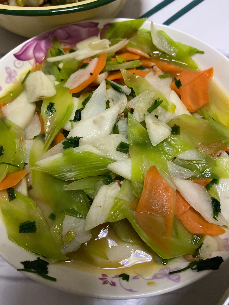 山药青笋炒木耳