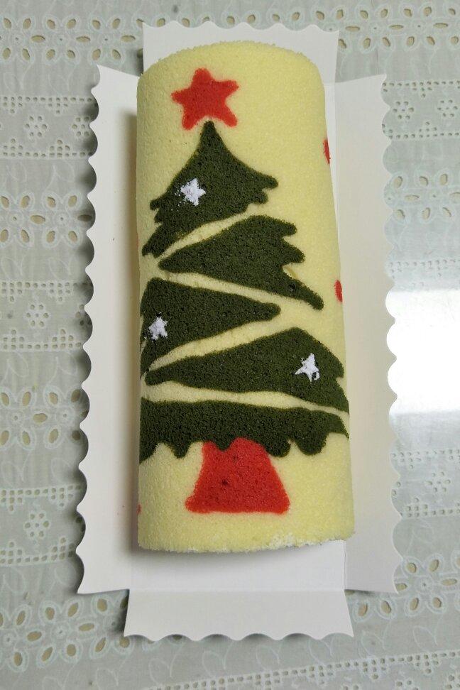 圣诞树蛋糕卷~