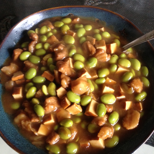 毛豆肉丝