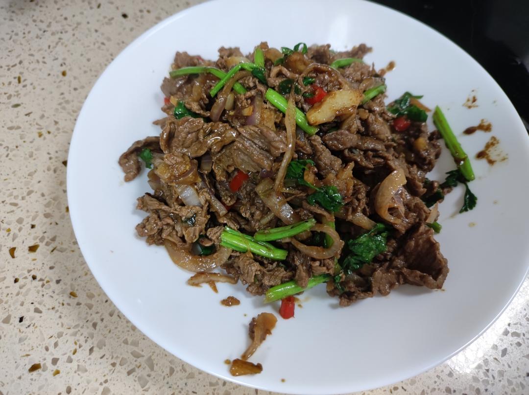‼️超好吃牛肉炒香菜💯一定要尝试😋