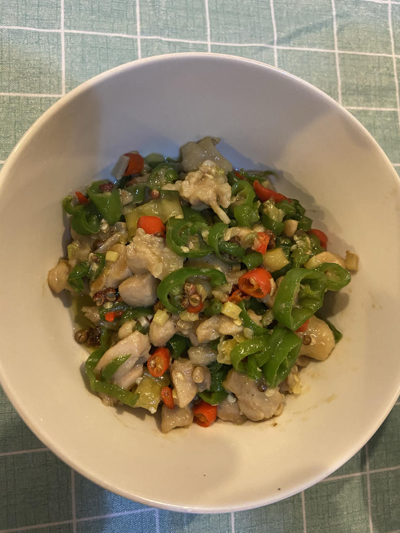 夏日下酒菜——椒麻鸡丁