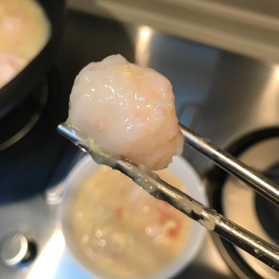 不加粉的Q弹虾滑