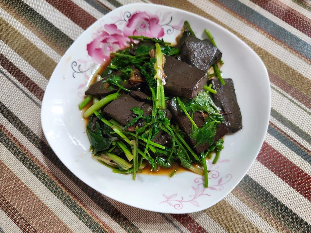 爆炒羊血