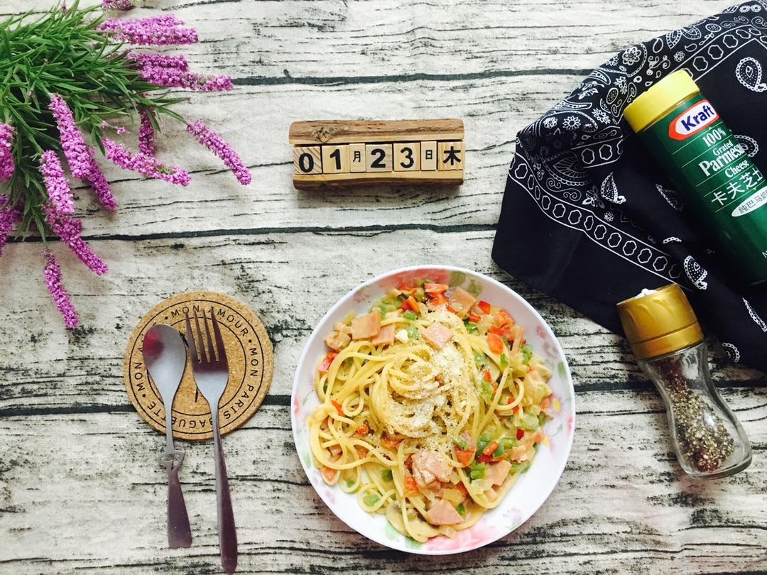 泰式青咖喱意面