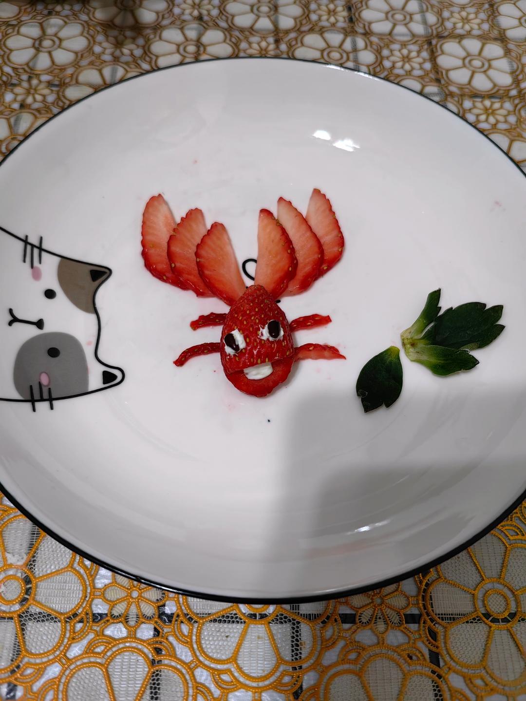 金鱼（草莓创意摆盘）