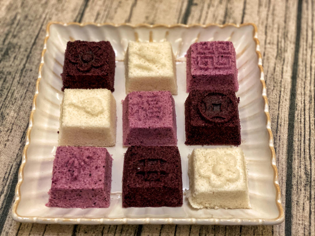 中式传统小方糕 松糕 米糕 蒸糕