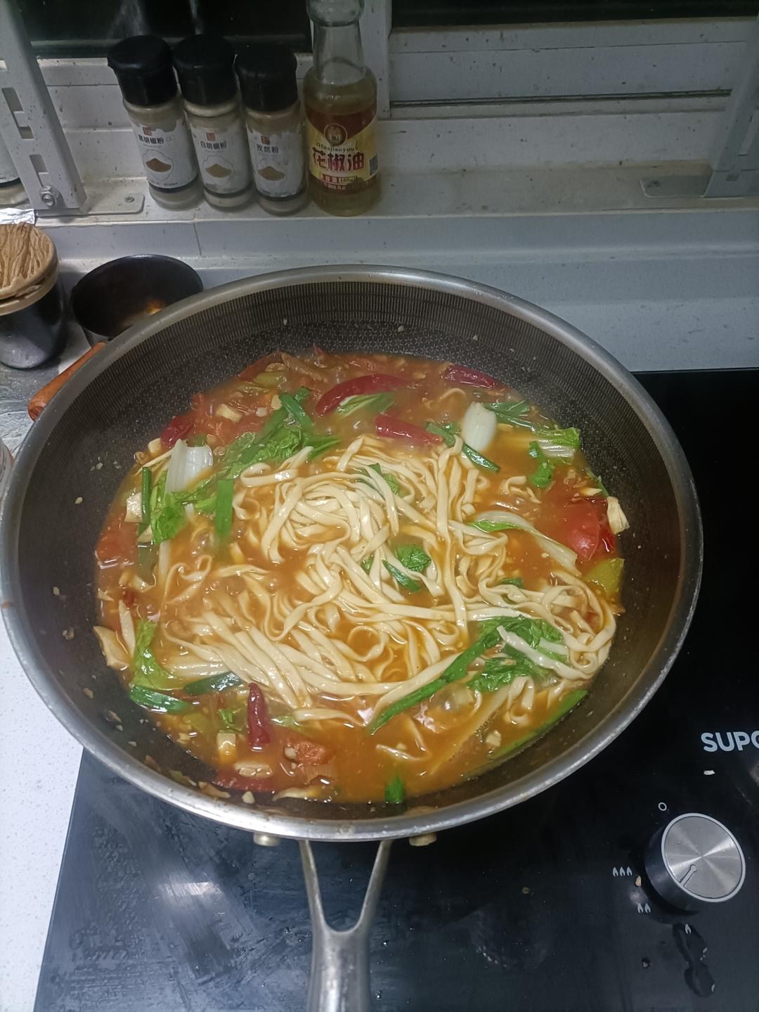 炝锅肉丝面