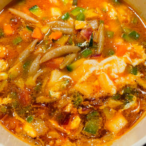 营养美味❤️时蔬酸汤莜面鱼鱼的做法 步骤8