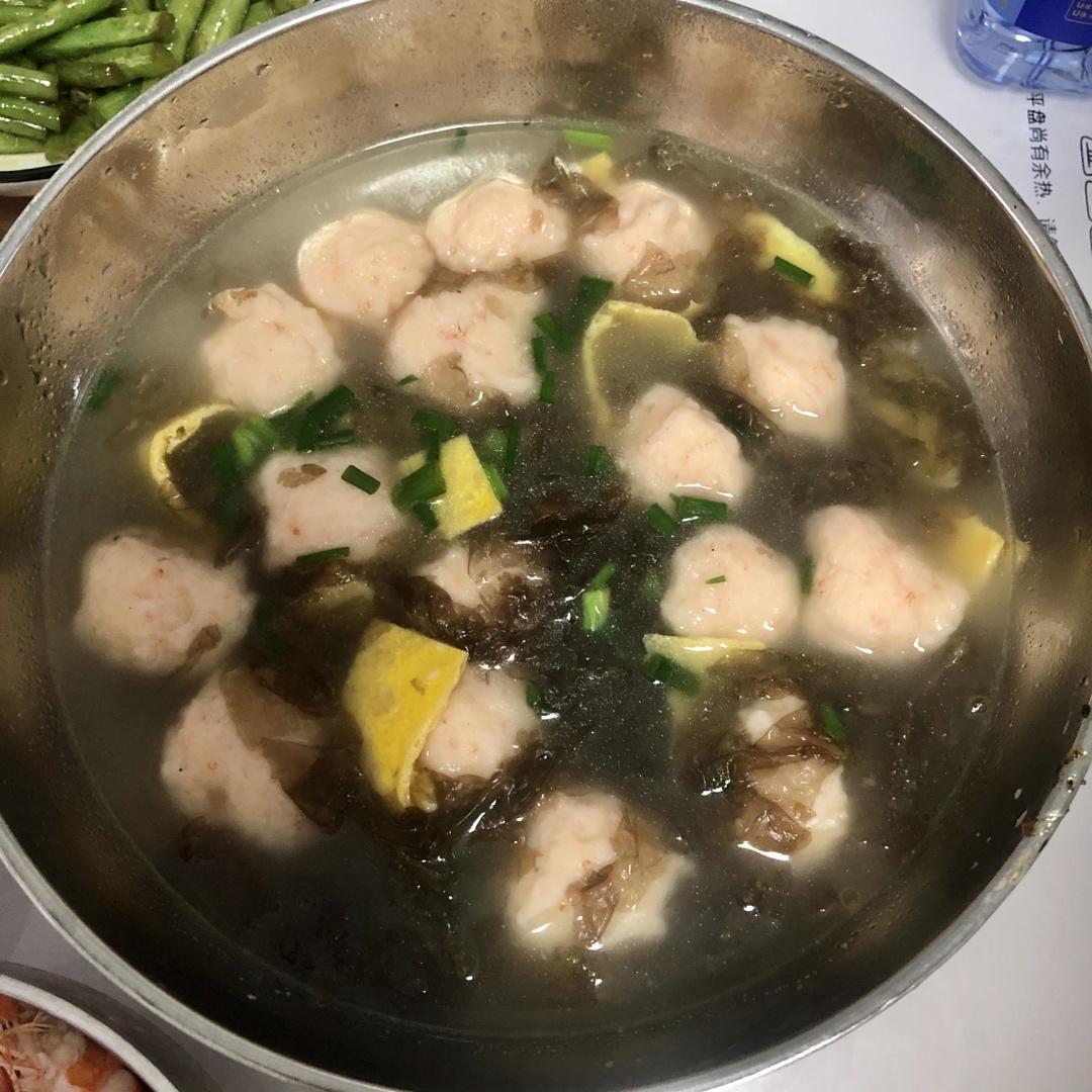 紫菜虾滑汤