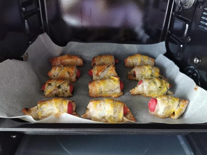 香肠可颂🥐（手抓饼版）
