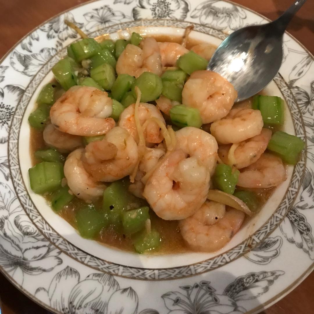 虾仁炒青瓜