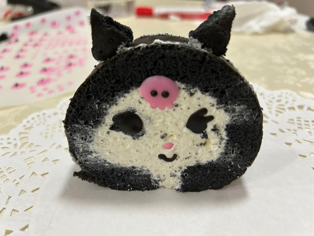 🖤库洛米💜竹炭粉蛋糕卷
