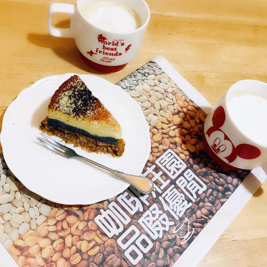 和风抹茶黑芝麻乳酪蛋糕