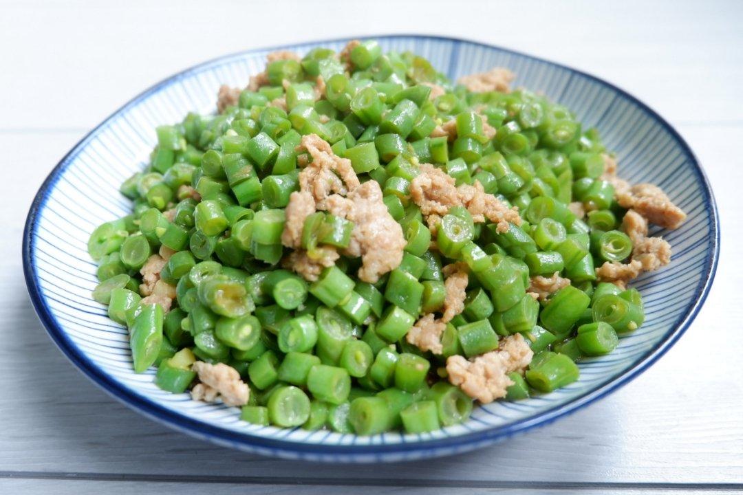 肉沫豆角下饭菜