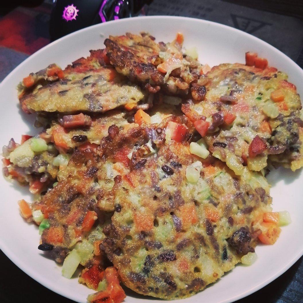 香煎蔬菜米饭饼