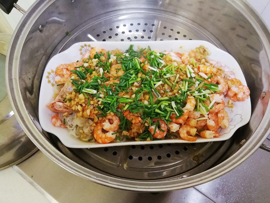 蒜蓉蒸阿根廷红虾