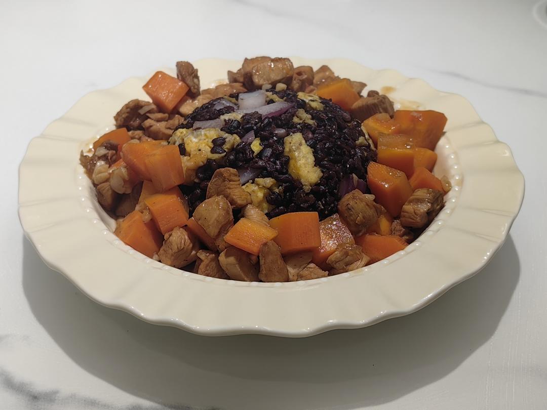鸡肉盖浇饭