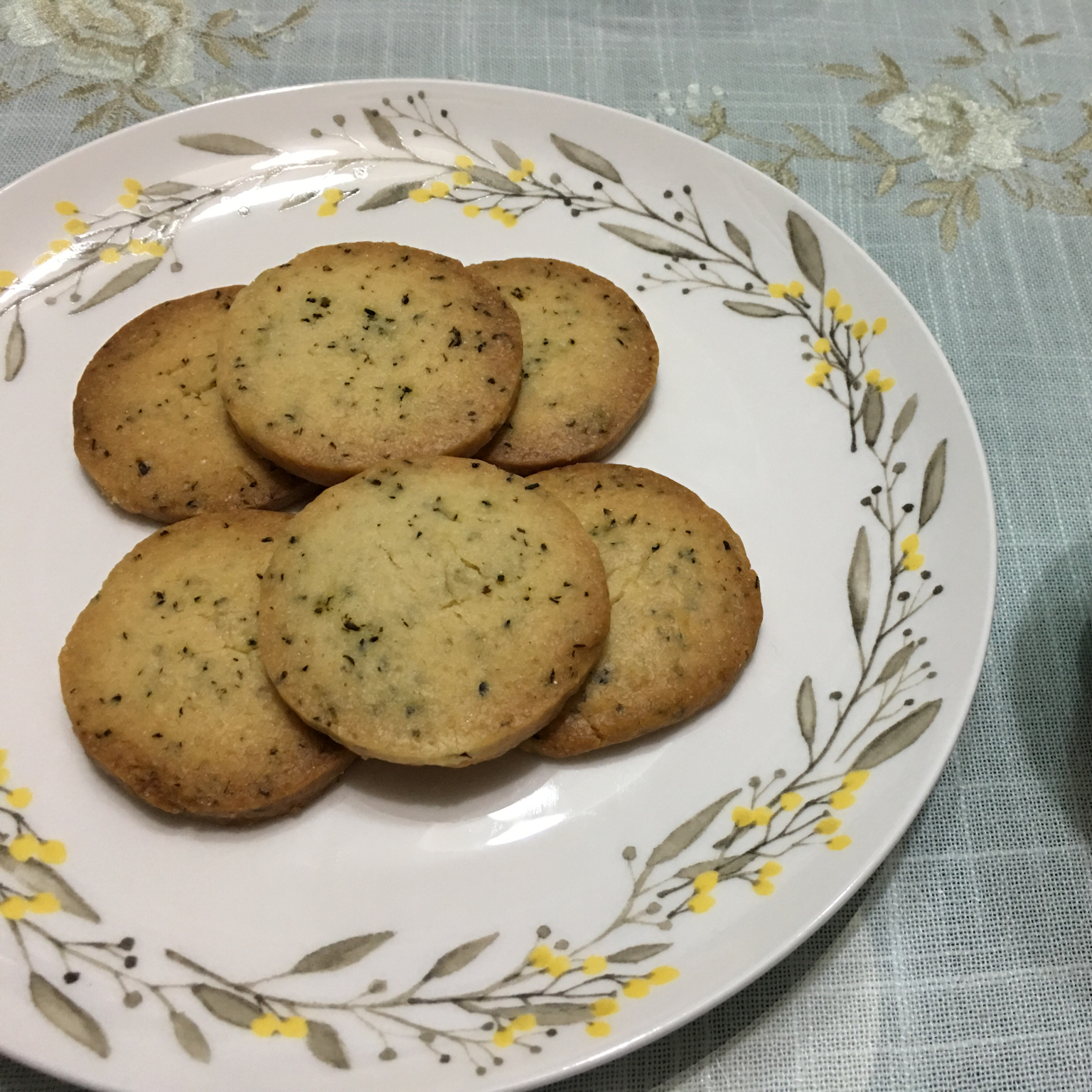 茉莉花茶柠檬饼干