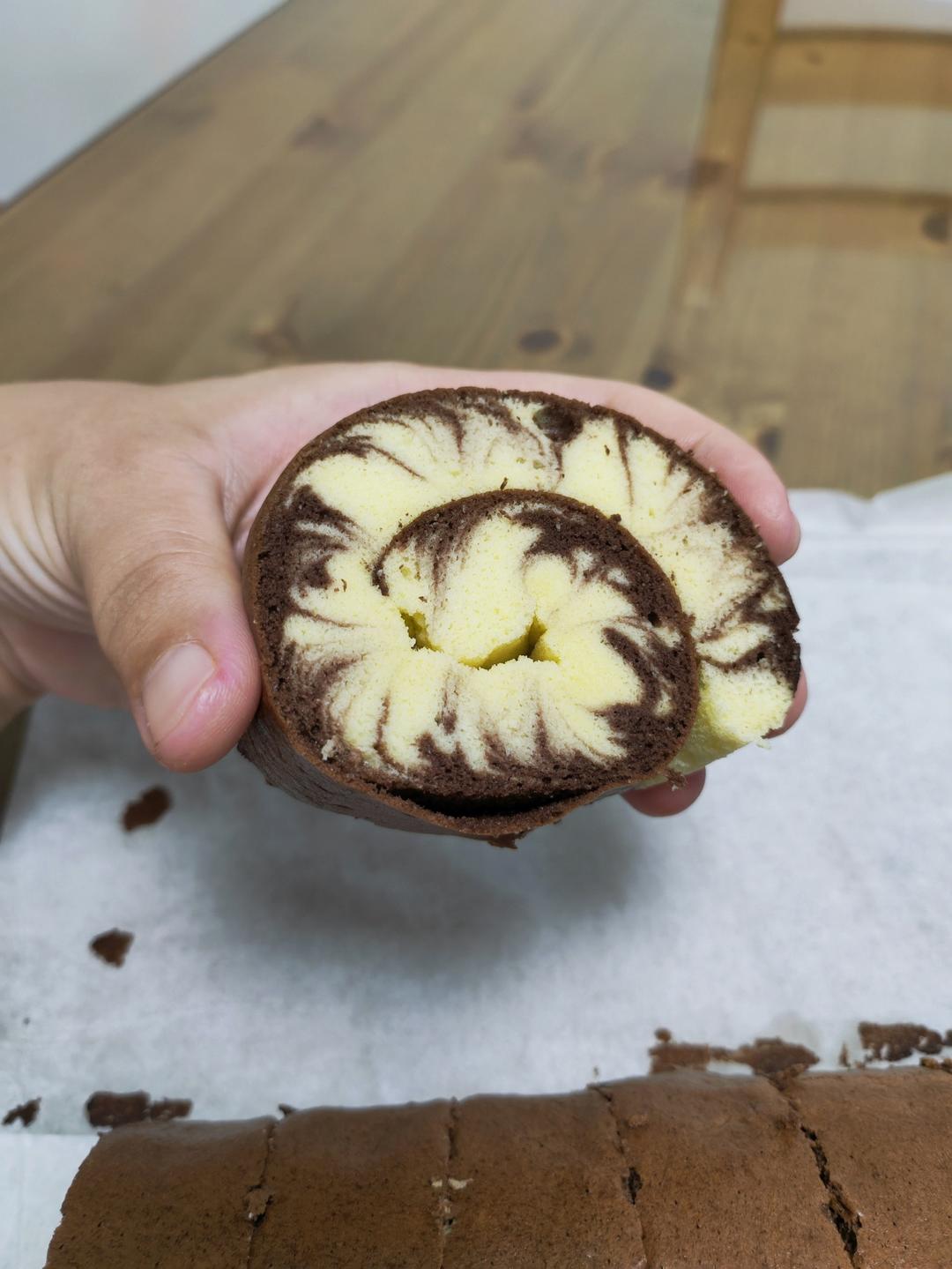 可可旋风蛋糕卷（视频）