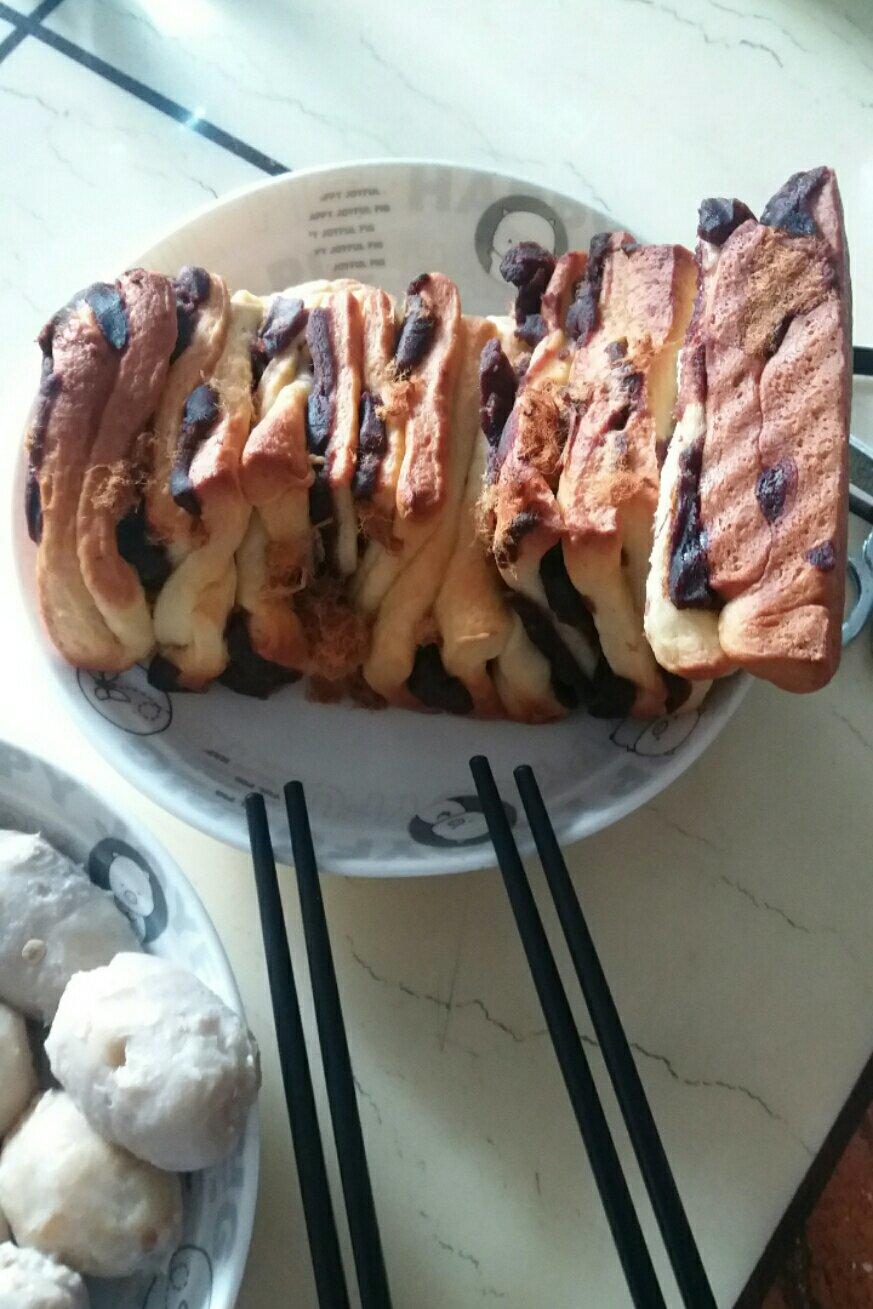 红豆沙手撕面包