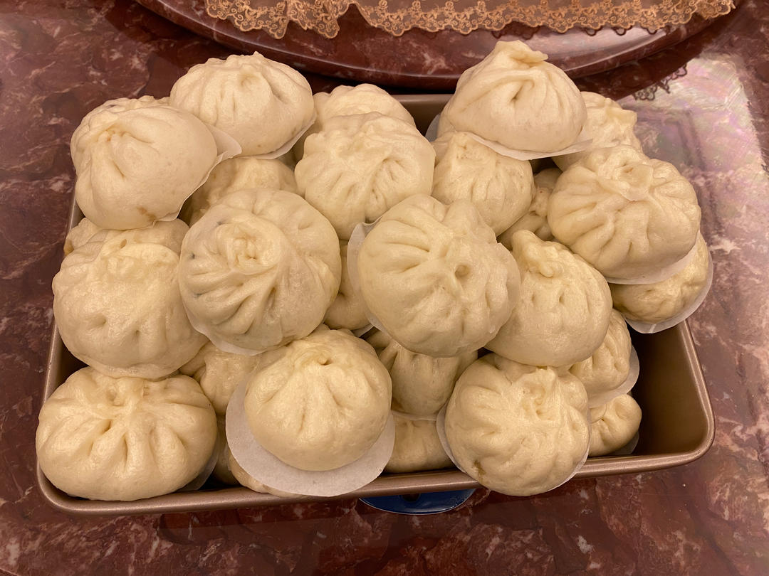 酸豆角肉沫包