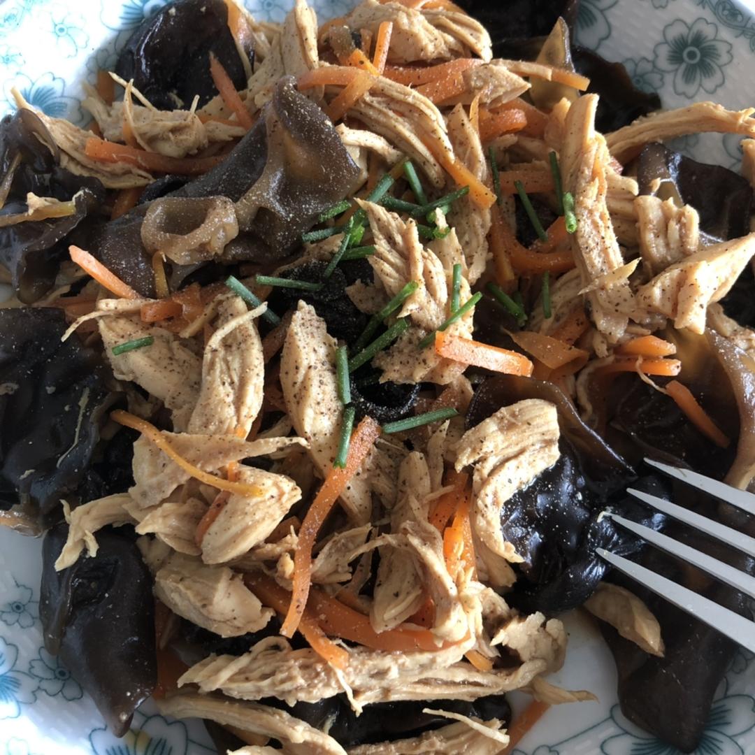 减脂健身｜凉拌手撕鸡丝（香辣&麻油版）