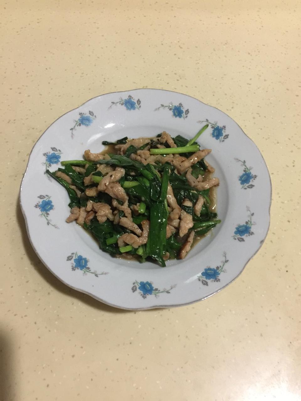 韭菜炒肉丝