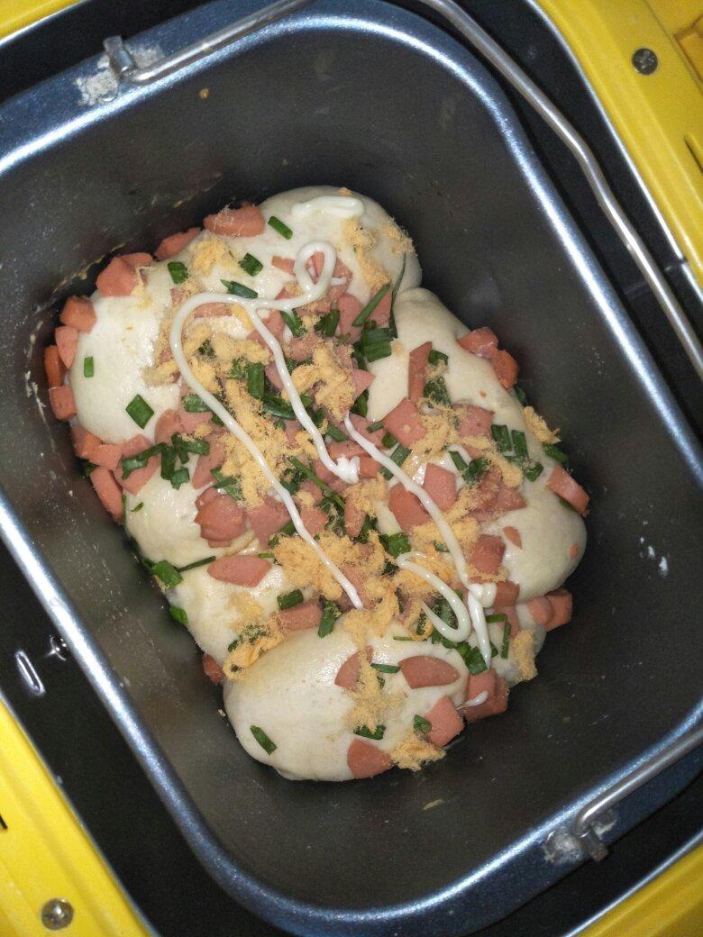 香葱火腿肉松面包