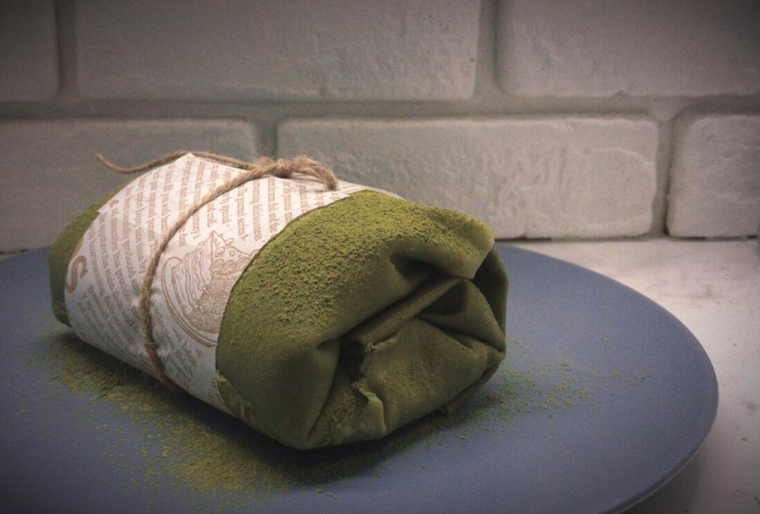 抹茶毛巾卷